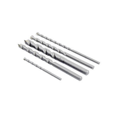 Juego de 5 Pzas. de Broca para Concreto  Zanco Recto (3/16"  1/4"  5/16"  3/8" y 1/2").