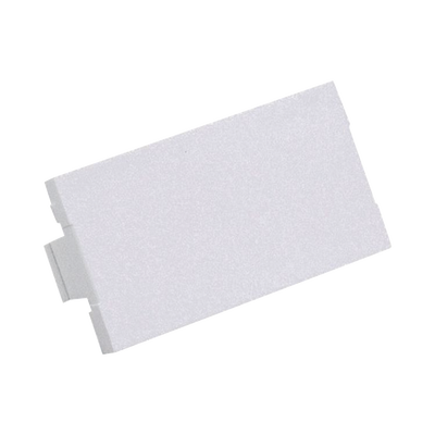 Módulo de tapa ciega (Inserto Ciego)  de 1/3  Color Blanco Mate  1 Pieza