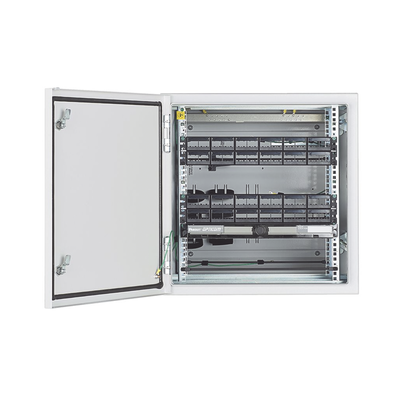 Gabinete Industrial Preconfigurado de Montaje en Pared  Fabricado en Acero Bajo en Carbono  Protección NEMA 4/4X/12 IP66  de 12 UR  Color Gris