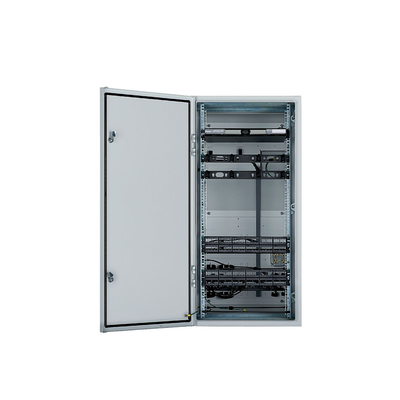 Gabinete Industrial Preconfigurado de Montaje en Pared  Fabricado en Acero Bajo en Carbono  Protección NEMA 4/12 IP66  de 26 UR  Color Gris