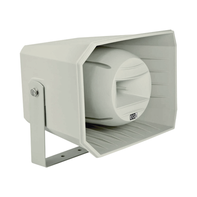 Bocina HiFi PoE Ethernet IP  de 2 vias 30W  grado de protección IP66 Gris Claro