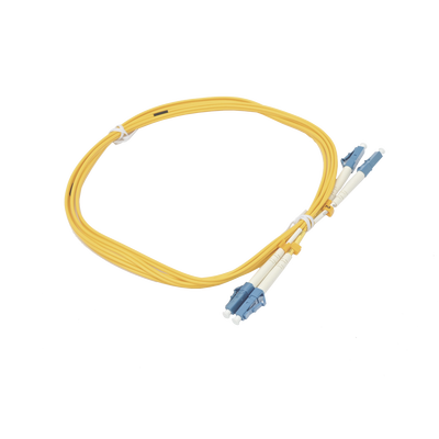 Jumper de Fibra Óptica Duplex  Monomodo  con Conectores LC/UPC-LC/UPC  2 metros