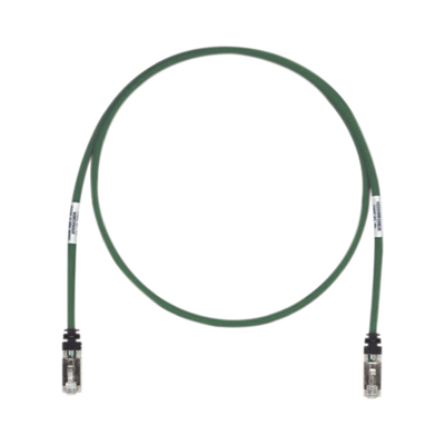 Patch Cord Cat6A  Blindado S/FTP  CM/LS0H  7ft  Color Verde