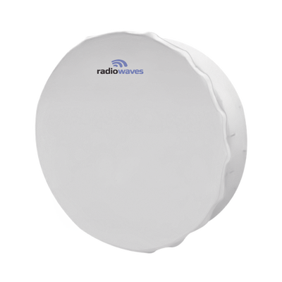 Antena Direccional  Dimensiones (6 ft)  4.9- 6 GHz  Ganancia de 38 dBi  2 Conectores N-hembra  Radomo y montaje incluido.