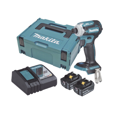 Atornillador de Impacto 18 Vcc  3 800 RPM  180N.m. Incluye: estuche MAKPAC  Cargador y 2 Bat. 5Ah