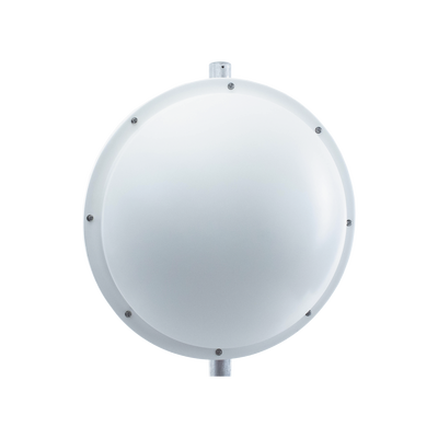 Antena altamente Direccional / 3 ft / 4.9-6.4 GHz / Diseñada para ambientes salinos / Ganancia 34 dBi / SLANT de 45 ° y 90 ° / Incluye radomo  jumper y montaje de acero inoxidable.