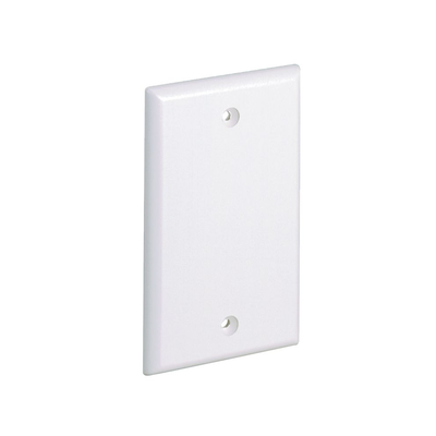 Placa de Pared Ciega Universal  Material ABS  Color Blanco Mate