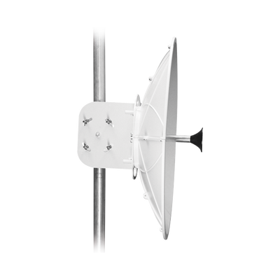 Antena direccional para B11  Doble polaridad  10 a 11.7 GHz  2 ft  Alta ganancia en 34 dBi  Montaje incluido