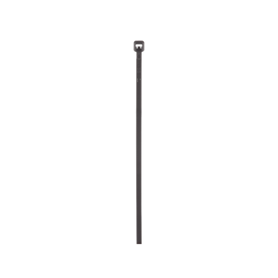 Cincho de Nylon 6.6 de Bloqueo  203 mm de largo  Color Negro  Exterior Resistente a Rayos UV  Paquete de 100pz