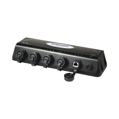 GMS 10  switch marino para conexión de equipo GARMIN a red Ethernet.