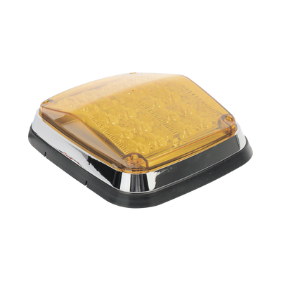 Luz de advertencia de 8 X 6"  Color Ámbar  SAE   IP67  Ideal para Ambulancias