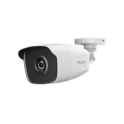 Bala TURBOHD 2 Megapíxeles (1080p) / Gran Angular 103º / Lente 2.8 mm / METAL / IR EXIR Inteligente 40 mts / Exterior IP66 / TVI-AHD-CVI-CVBS / dWDR