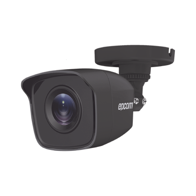 Bala TURBOHD 5 Megapíxel / Lente 2.8mm (85° de Visión) / Exterior IP66 / IR EXIR 20 mts / TVI-AHD-CVI-CVBS / Metal / Color Gris Oscuro