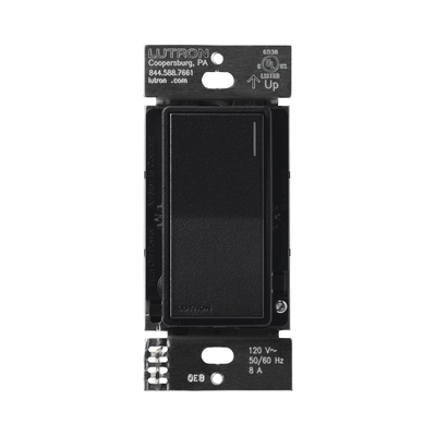 (RadioRa3) Apagador Sunnata color negro para linea Radio Ra3  8A de iluminación  5.8A Motor