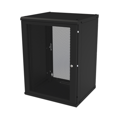 Gabinete de Pared Fijo  Puerta Perforada  Rack 19" de 16 UR.