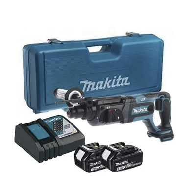 Rotamartilló 18V  SDS 0-1.200 Rpm  3 Modos de Trabajo  Incluye 2 Baterías de 3.0 Ah  Cargador y Maletín.