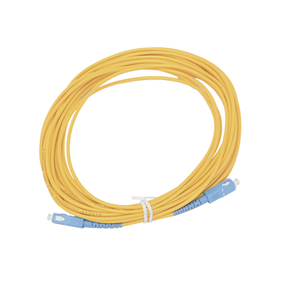 Jumper de Fibra Óptica Simplex  Monomodo  con Conectores SC/UPC-SC/UPC  de 10 Metros