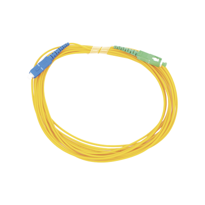 Jumper de Fibra Óptica Monomodo SC/UPC - SC/APC Simplex  color amarillo 5 metros