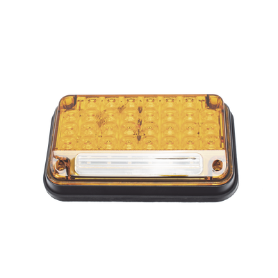 Luz de Advertencia de 7X4"  Color Ambar  Con Luz de Trabajo  Ideal para Ambulancias