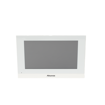 Monitor Color Blanco Linux / Pantalla Touch de 7 Pulgadas / SIP / POE / WIFI / Compatible con Frentes de Calle Akuvox