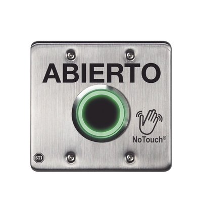 Interruptor IR NoTouch® de Acero Inoxidable  Salida Doble  ABIERTO