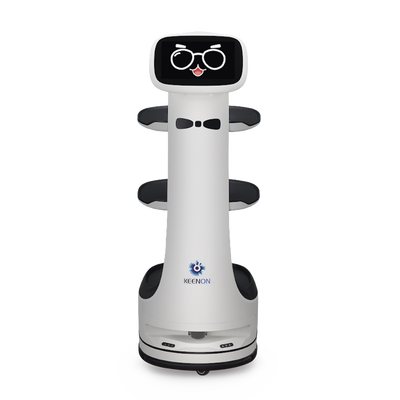 Robot mesero o repartidor T8LS /  Ubicado por sensor láser / Sensor de obstáculos / Navegación fluida