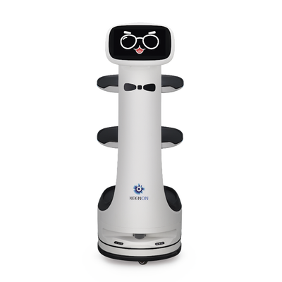 Robot mesero o repartidor T8LS /  Ubicado por sensor láser / Sensor de obstáculos / Navegación fluida