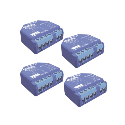 Kit de 4 / Relevador inalámbrico inteligente 16A  110-230 V  compatible con asistente de voz Alexa  Google Home