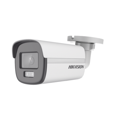 Bala TURBOHD 2 Megapixel (1080p) / Imagen a color 24/7 / Lente 2.8 mm / Luz Blanca 20 mts / Exterior IP67 / dWDR / Micrófono Integrado