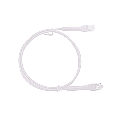Mini Patch Cord Cat6 Ultra Slim 1.5 m Blanco – Ahorra Espacio sin Organizadores  con Bota Flexible