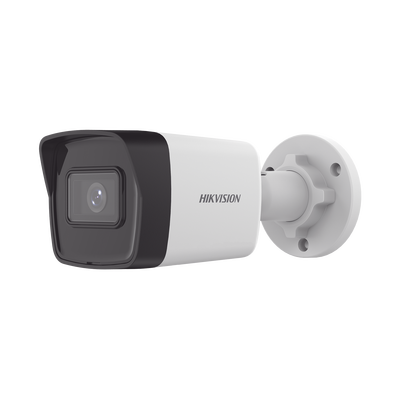 Bala IP 2 Megapixel / Lente 2.8 mm / ACUSENSE Lite (Detección de Movimiento en Humanos) / Micrófono Integrado / 20 mts IR EXIR / Exterior IP67 / H.265+ / PoE / ONVIF