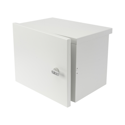 Gabinete para instalación de 2 Baterías PL4012  Fabricado en Lámina Galvanizada  Opción para montar en poste (No incluido)