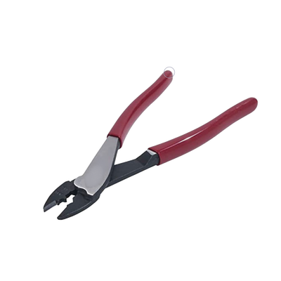 Pinza de 9.5" para cortar y crimpar ( ponchar )  terminales Aislados y No aislados