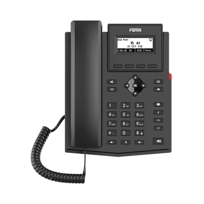 Teléfono IP WiFi empresarial para 2 líneas SIP con pantalla LCD  Códec Opus  conferencia de 6 vías.
