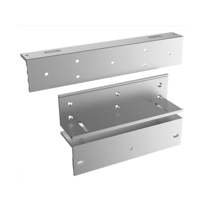 Kit de montajes Z y L para Cerradura Magnética HIKVISION / Compatible con DS-K4H255S / Uso en Puerta de Madera y Metal