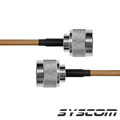Cable Coaxial RG-142/U de 30 cms  con conectores N Macho a N Macho.