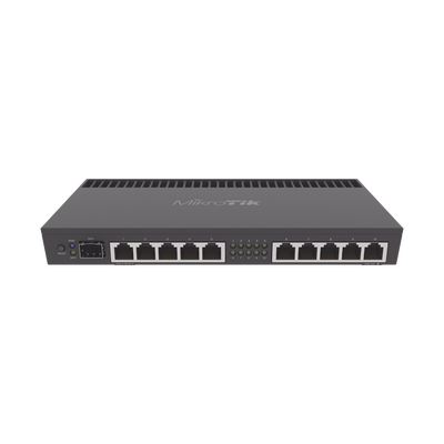 (RB4011iGS+RM) RouterBoard  CPU 4 Núcleos  10 Puertos Gigabit Ethernet  1 puerto SFP+