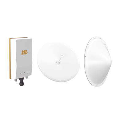 Kit de radio B5c con antena de 28 dBi   Frecuencia (4.9-6.5 GHz)  incluye jumper y radomo  ideal para distancias de hasta 20km