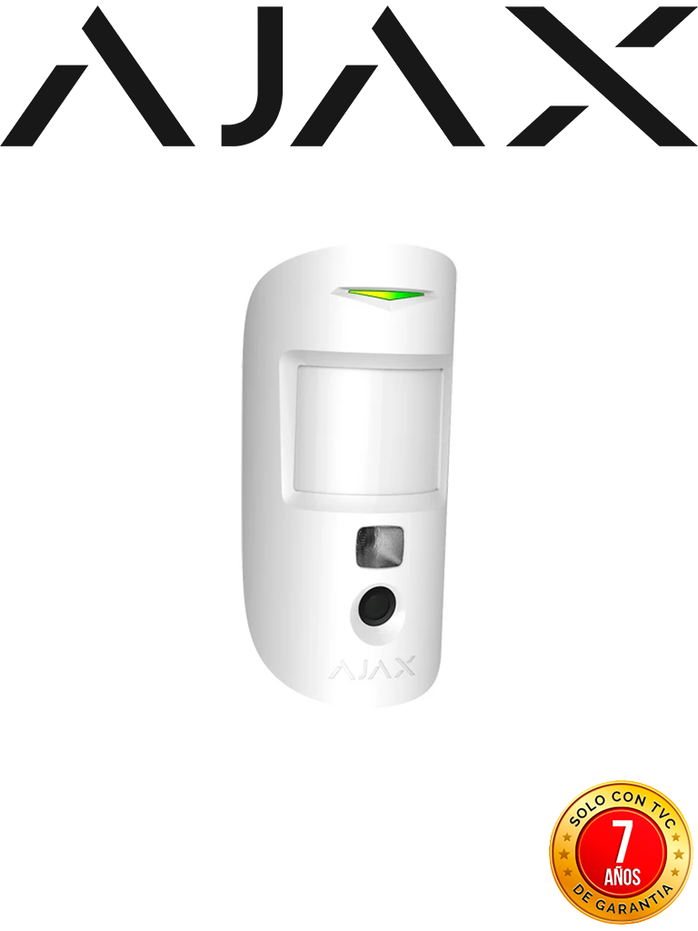 AJAX MotionCam W - Detector de movimiento con Verificación fotográfica. Color Blanco (27383.23.WH3)