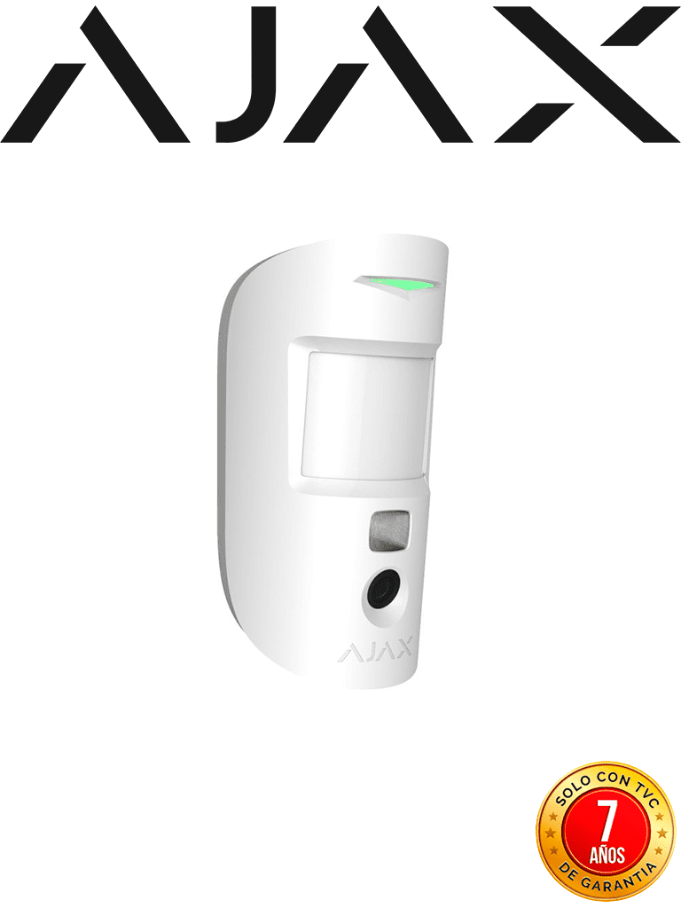 AJAX MotionCam W - Detector de movimiento con Verificación fotográfica. Color Blanco (27383.23.WH3)