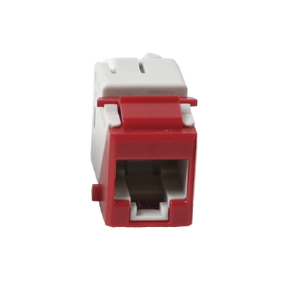Jack UltraMAX Cat6A  UTP  Tipo Keystone  Color Rojo  Punch Down