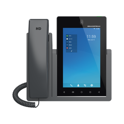 Teléfono IP Android 11  16 líneas SIP con 16 cuentas  pantalla táctil  7"  puertos Gigabit  Wi-Fi  Bluetooth  PoE  codec Opus  IPV4/IPV6 con gestión en la nube GDMS