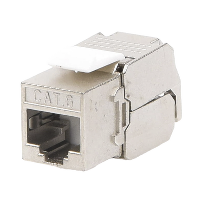Módulo Jack Keystone Cat6 Blindado (STP) sin herramienta (toolless)