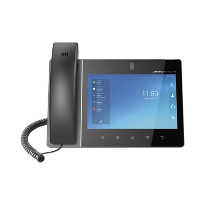 Teléfono IP Android 11  16 líneas SIP con 16 cuentas  pantalla táctil  8"  puertos Gigabit  Wi-Fi  Bluetooth  PoE  codec Opus  IPV4/IPV6 con gestión en la nube GDMS