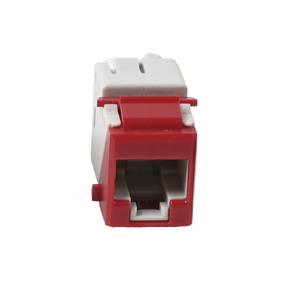 Jack UltraMAX Cat6  UTP  Tipo Keystone  Color Rojo  Punch Down