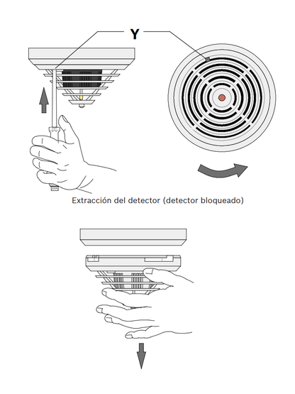 BOSCH F_FCPO320R470- Detector de humos  óptico tecnología convencional  con resistencia de alarma de 470 ohmios #MCI2