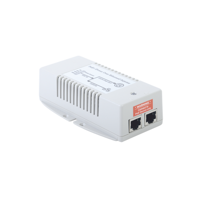 Inyector POE para Aplicación Solar  Entrada 18-36 Vcc  Salida en 56 Vcc  802.3 af/at  10/100/1000 Mbps  Hasta 35 Watts