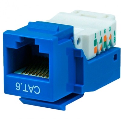 Jack Cat 6 KEYSTONE  Color Azul BROBOTIX 101065
