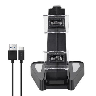Immortal Cargador dual PS5 carga 2Hrs  led indicador 170x118x170mm 158g  1 año de garantía