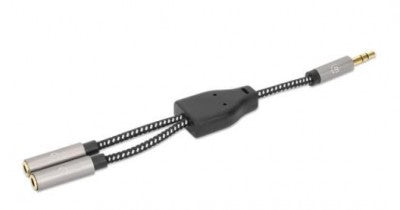 Adaptador de Auriculares en Y MANHATTAN 356114